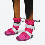 Flex Shell Waterproof Dog Boots - Fuchsia Camo