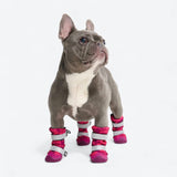 Flex Shell Waterproof Dog Boots - Fuchsia Camo