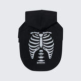 Halloween Dog Hoodie - Reflective Skeleton (2)