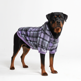 Purple Plaid Hoodie||size:4XL,5XL