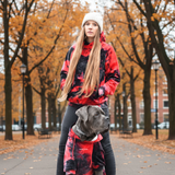 Velvet Red Black Hoodie||size:S,M,L,XL,2XL,3XL,4XL,5XL