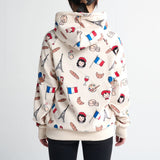 France Hoodie Beige||size:S,M,L,XL,2XL