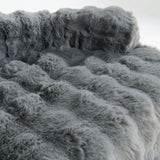Calming Fluffy Couch Cover Dog Bed - Grey