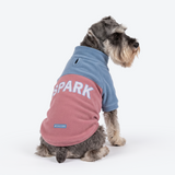 Blue Rose Plush Fleece Dog Sweater||size:M
