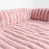 Luxury Couch Cover Dog Bed - Pink