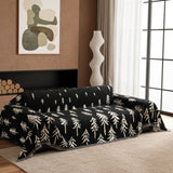 Pine Trees Black Couch Cover