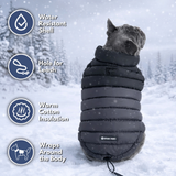 Black PuffShield Jacket||size:S,M,L,XL,2XL,3XL,4XL,5XL