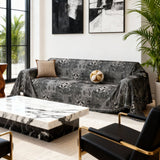 Rustic Boho Black Couch Cover