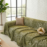 Rustic Boho Green Couch Cover