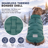 Green Thermosonic Winter Jacket||size:S,M,L,XL,2XL,3XL,4XL