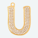 Initial Letter Jewelry Tag - U