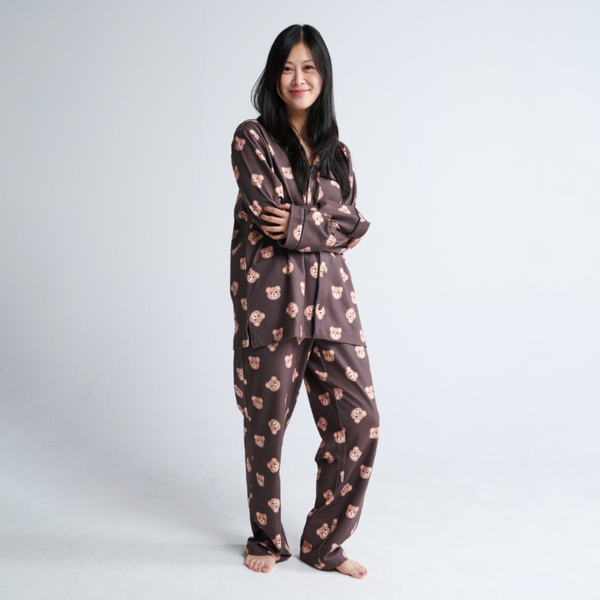 Human Pajama Top - Bear Black