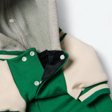 Dog Varsity Jacket - Green