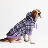 Purple Plaid Hoodie||size:2XL