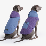 Purple and Blue Reversible Jacket||size:3XL