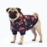 Christmas Dog Hoodie - Black Howdy Holidays||size:L