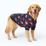 Christmas Dog Hoodie - Black Howdy Holidays||size:4XL