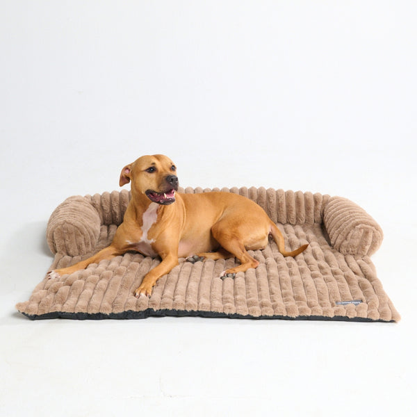 Luxury Couch Cover Dog Bed - Brown