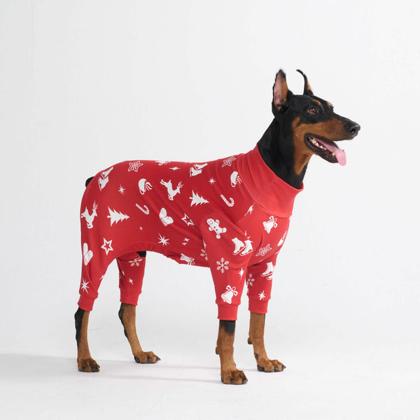 Dog Christmas Pajama - Red Cheer