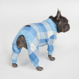 Dog Pajama - Blue Checkered