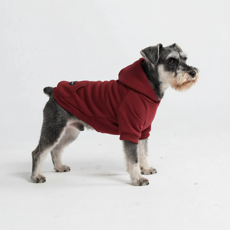 Essential Dog Hoodie - Burgundy