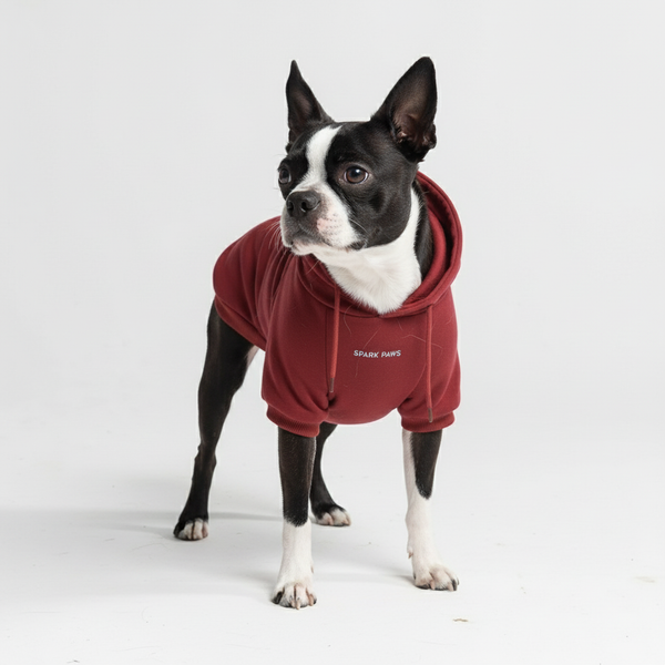 Essential Dog Hoodie - Burgundy