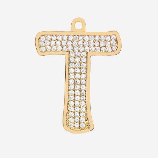 Initial Letter Jewelry Tag - T