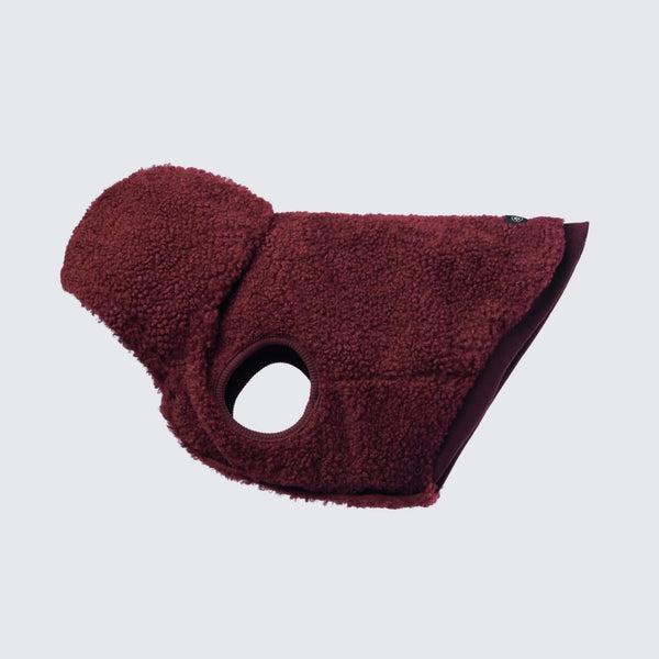 Teddy Sherpa Dog Jacket - Maroon [Size 4XL]