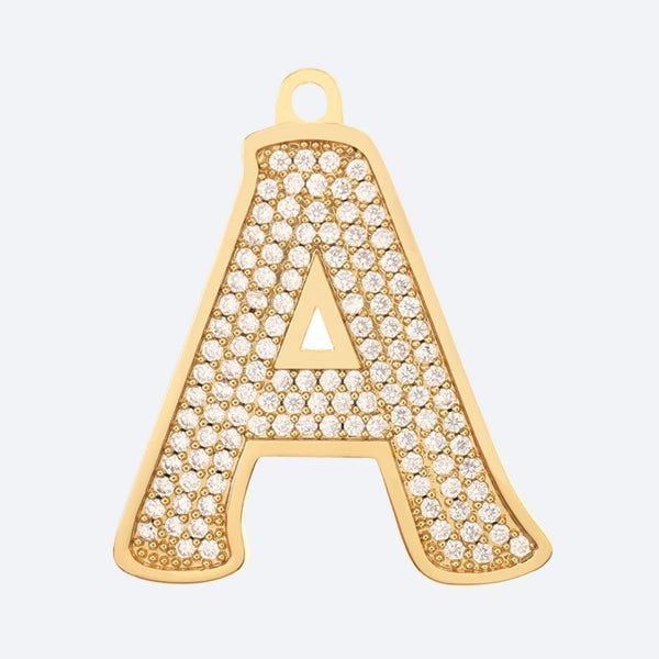 Initial Letter Jewelry Tag - A