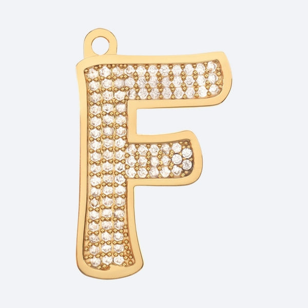 Initial Letter Jewelry Tag - F