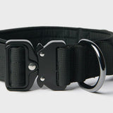 Tactical Dog Collar - Black (1.5"/4cm)